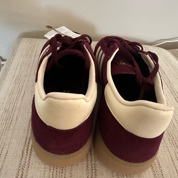 Adidas Handball Spezial Shoes Burgundy/Cream Women’s 8 - Picture 3 of 4